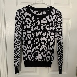 Express animal print sweater